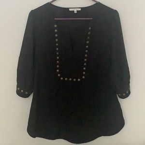 Black studded blouse